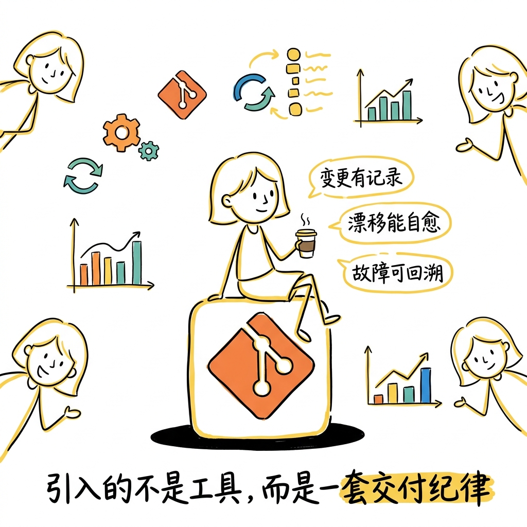 总结：变更有记录、漂移能自愈、故障可回溯