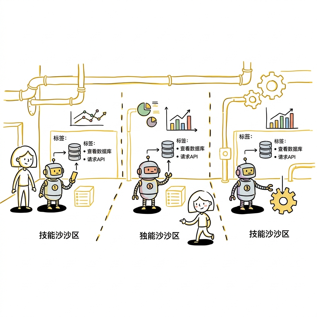 技能与子代理：物理切分与隔离